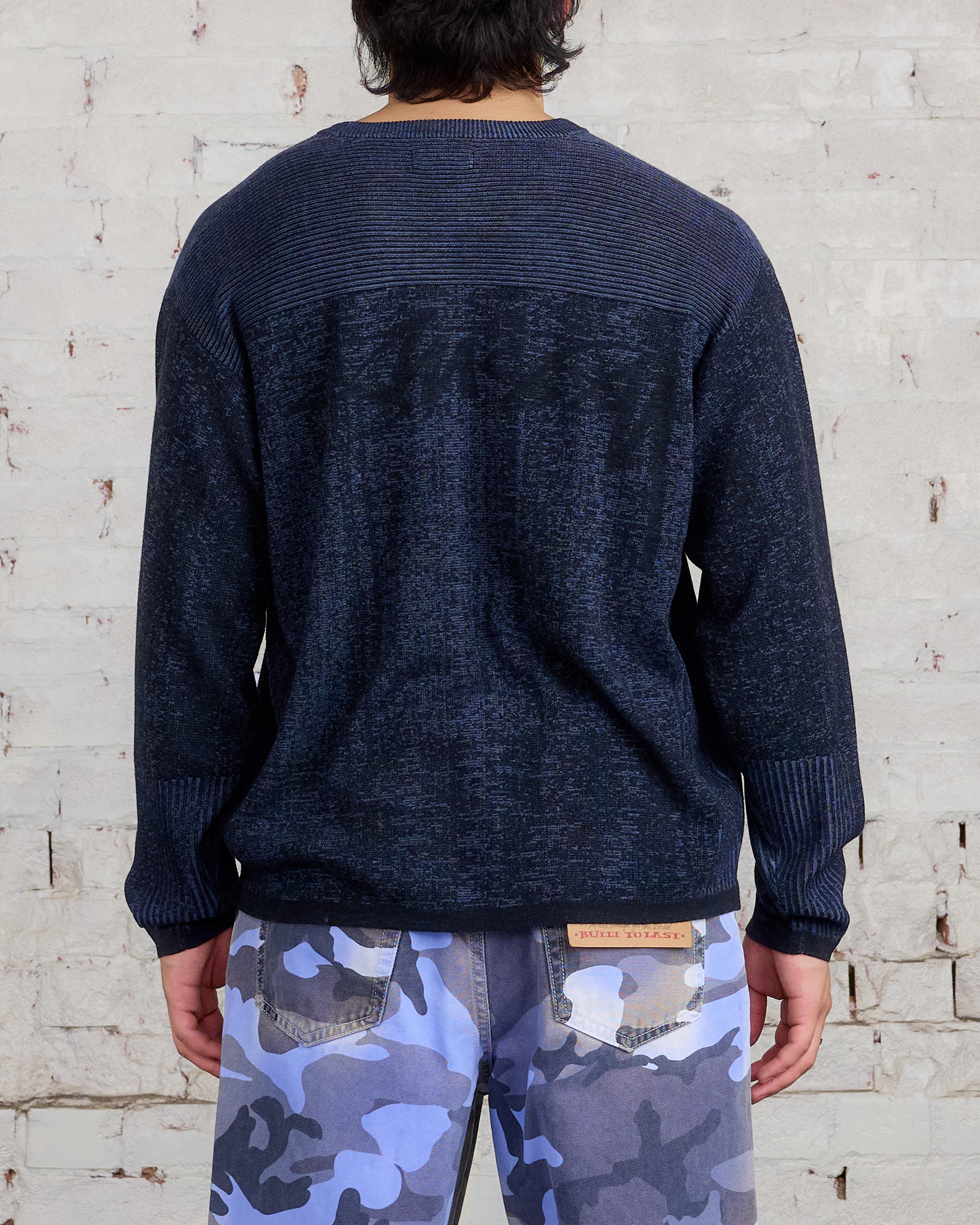 Stussy Engineered Panel Sweater Navy