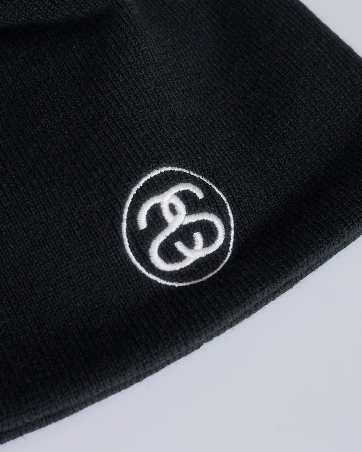 Stussy Exposed Stitch Skullcap Beanie Black