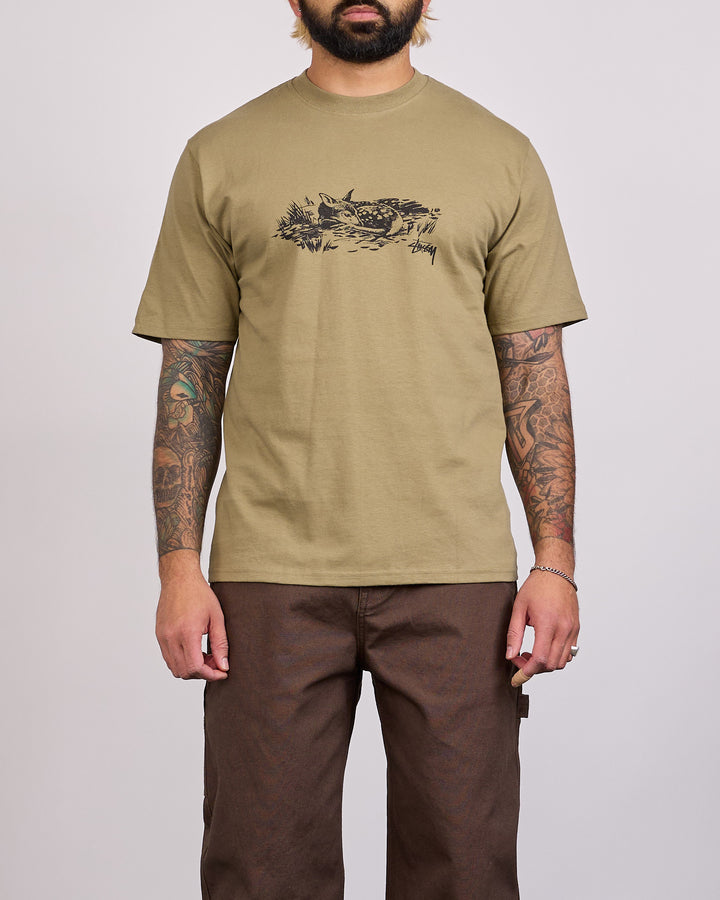 Stussy Fawn T-Shirt Army