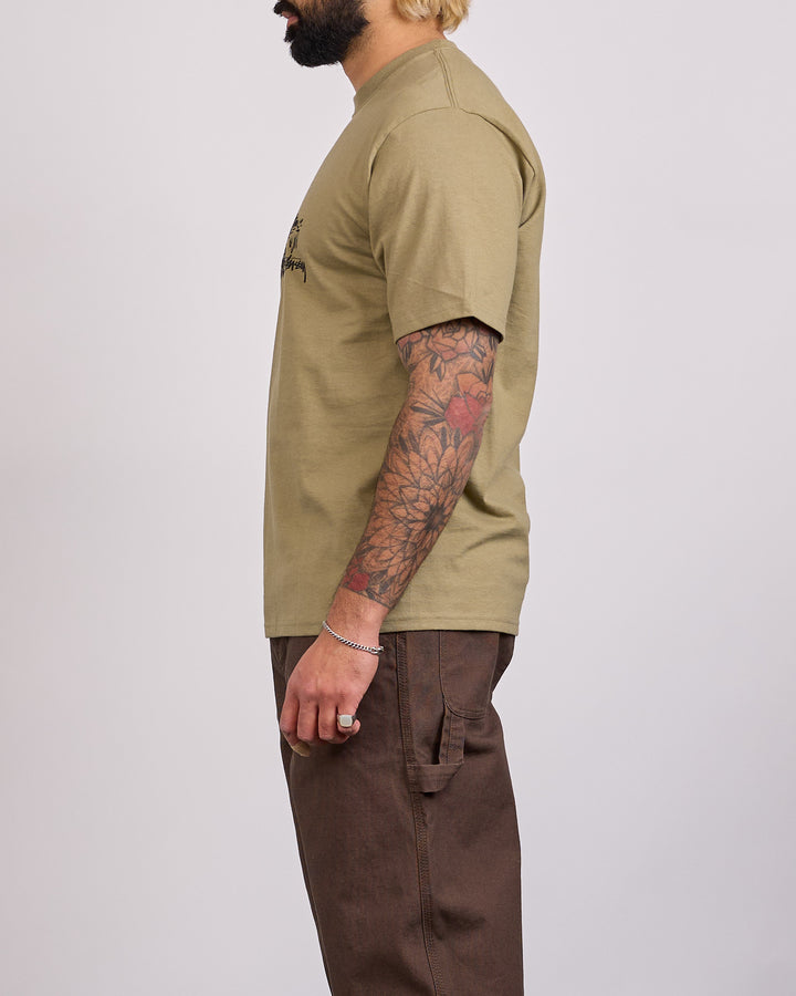Stussy Fawn T-Shirt Army