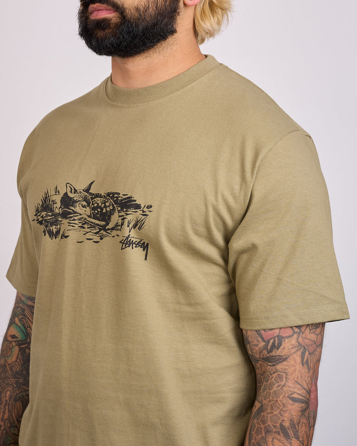 Stussy Fawn T-Shirt Army