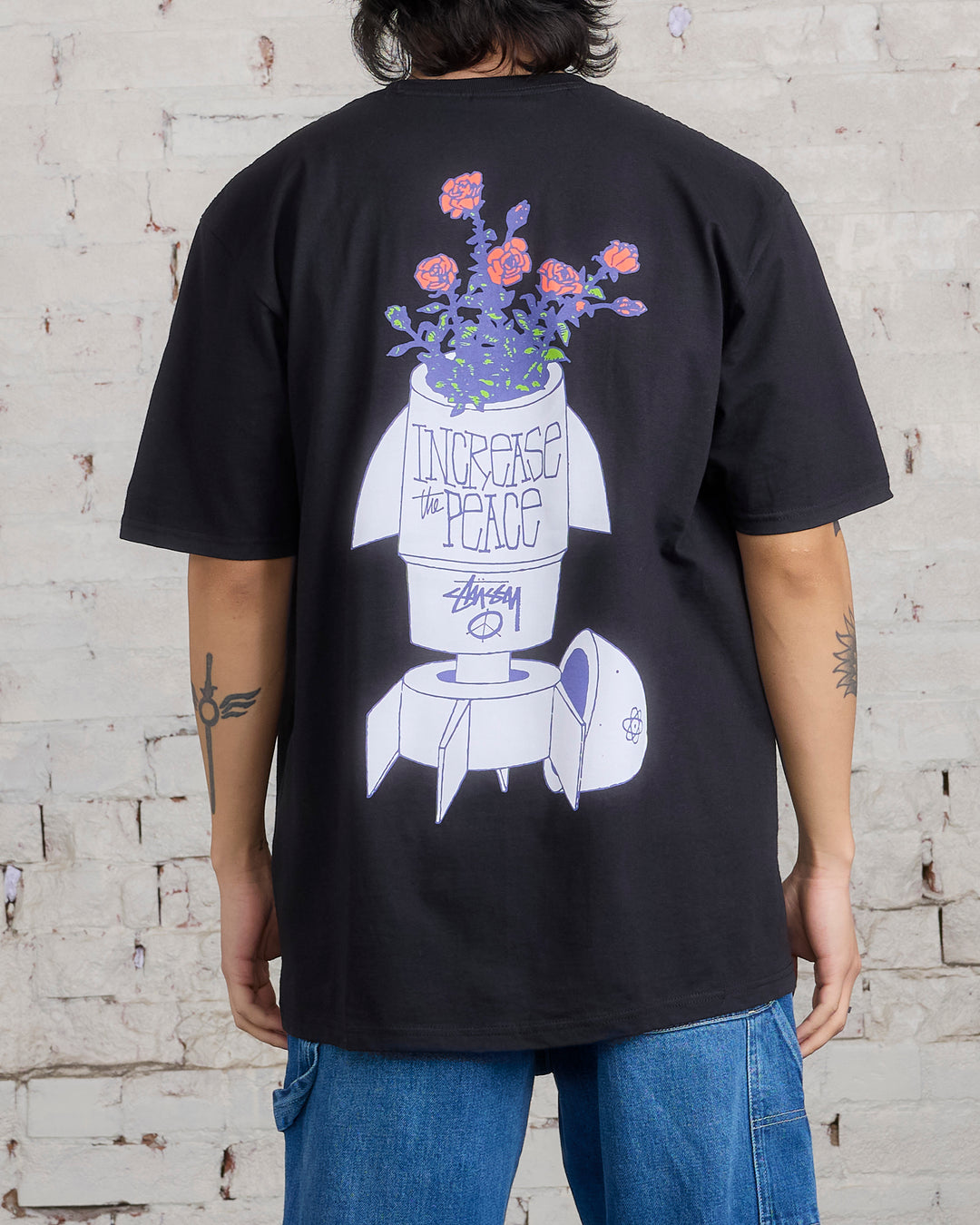 Stussy Flower Bomb T-Shirt Black