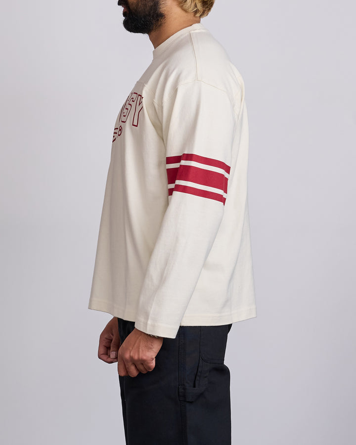 Stussy Football Crewneck Bone