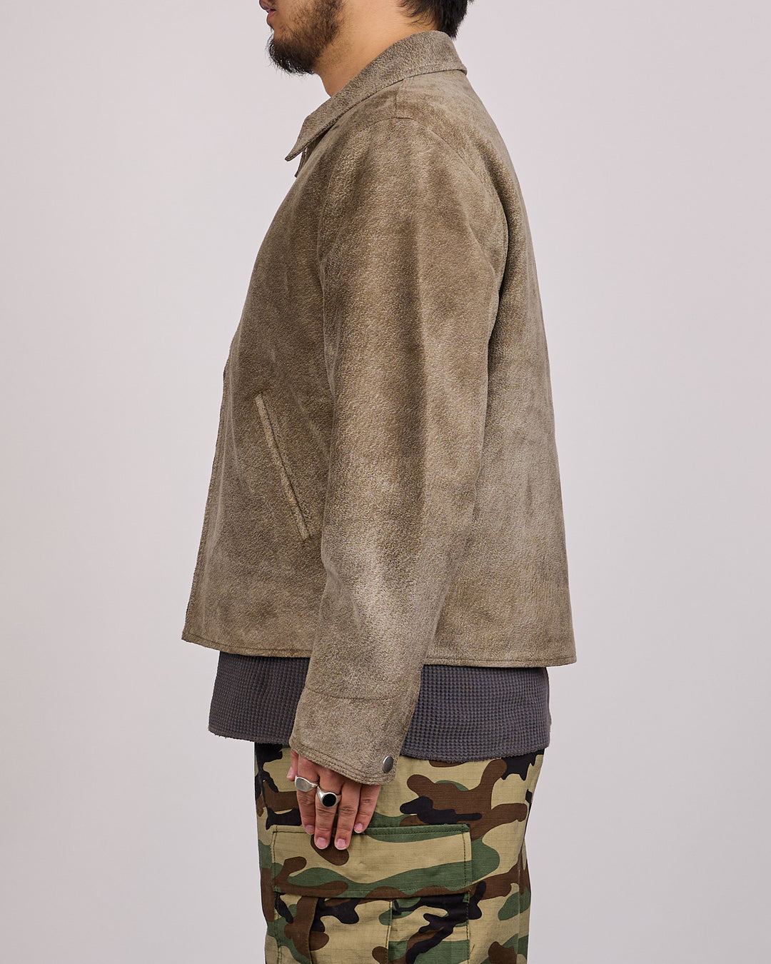 Stussy Garage Jacket Suede Suede
