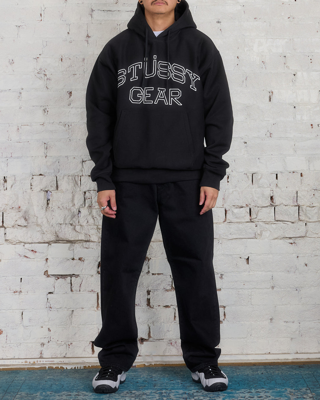 Stussy Gear Hooded Sweatshirt Black