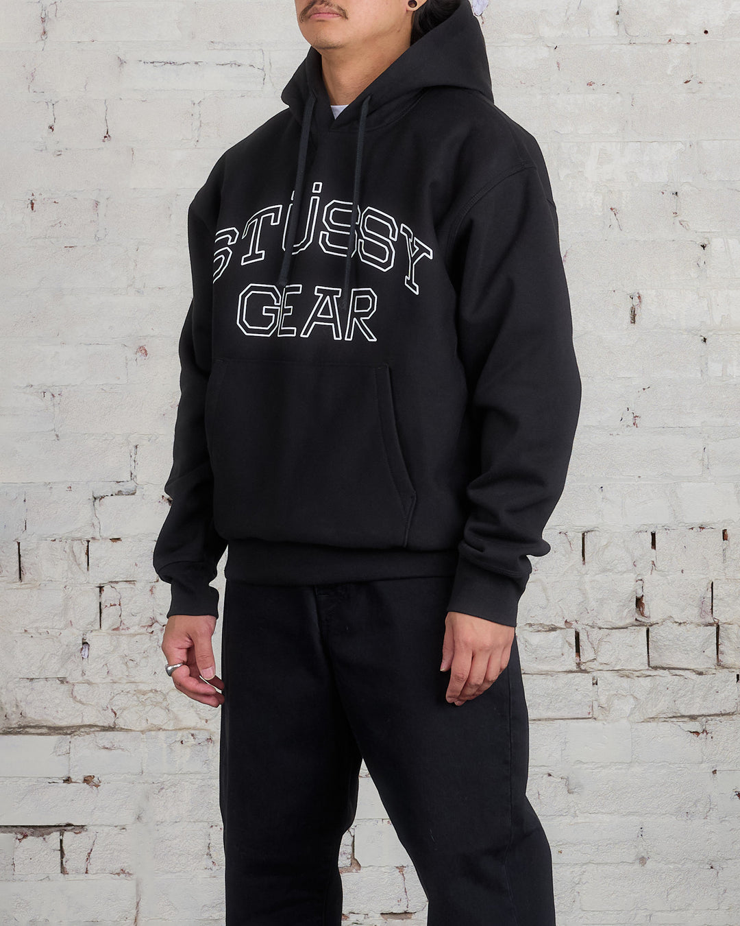 Stussy Gear Hooded Sweatshirt Black