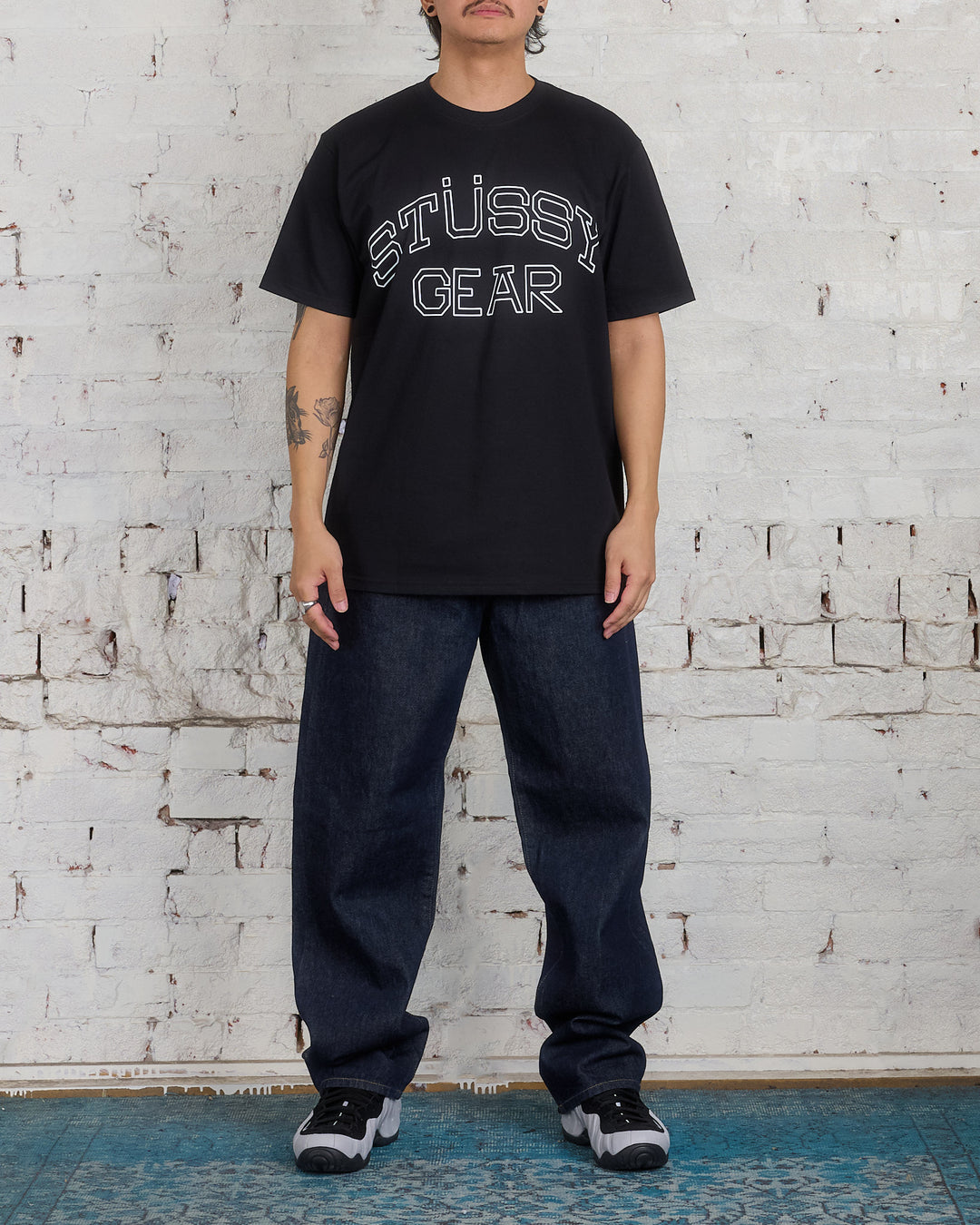 Stussy Gear T-Shirt Black