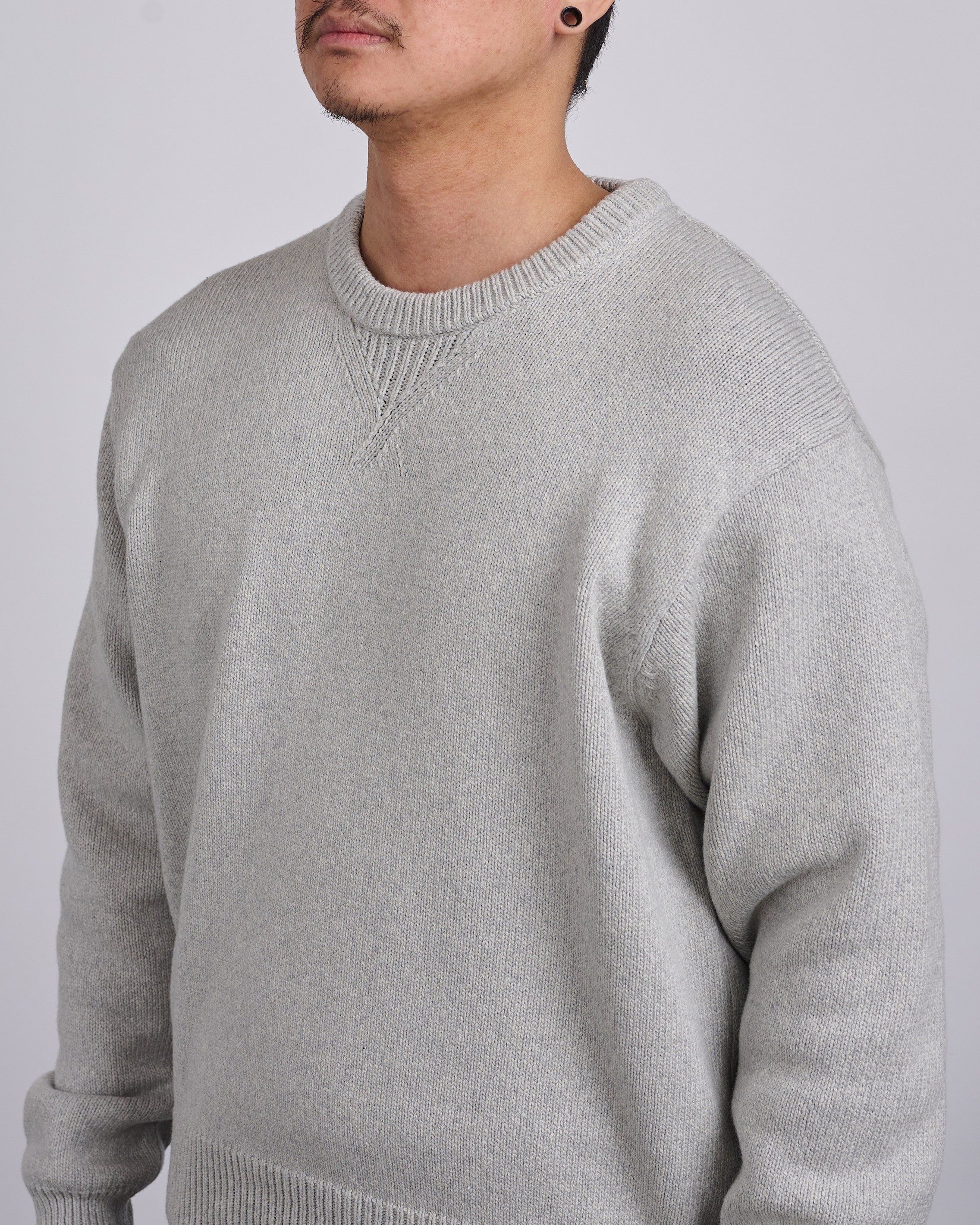 Stussy Handwritten Sweater Heather Grey – LESS 17