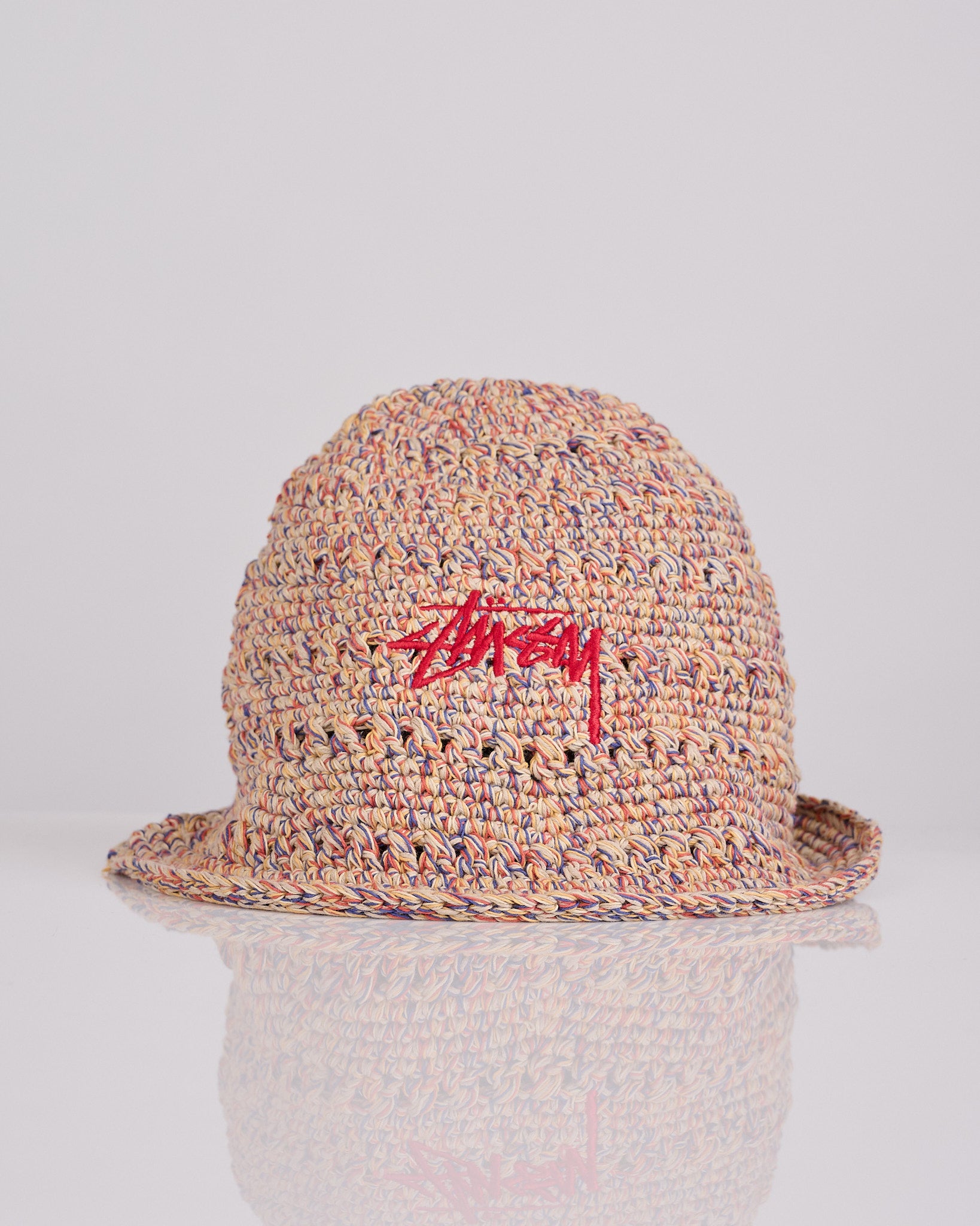 帽子 Stussy Hemp Stock Knit Bucket Hat Tan Stussy Hemp Stock Bucket Hat Multi Tan – LESS 17