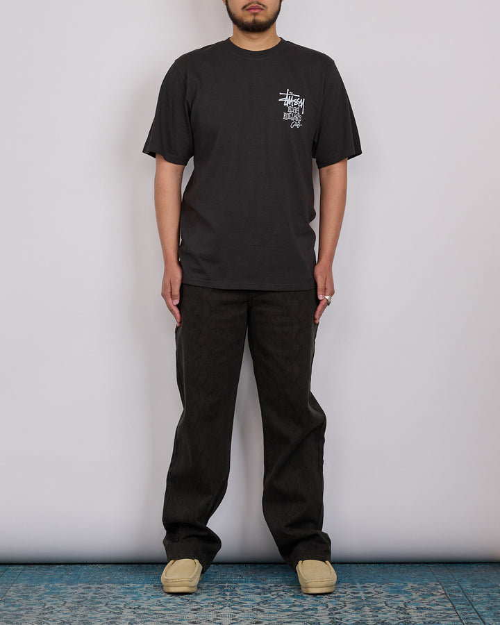 Stussy High Rollers Pigment Dyed T-Shirt Faded Black