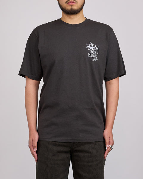 Stussy High Rollers Pigment Dyed T-Shirt Faded Black – LESS 17