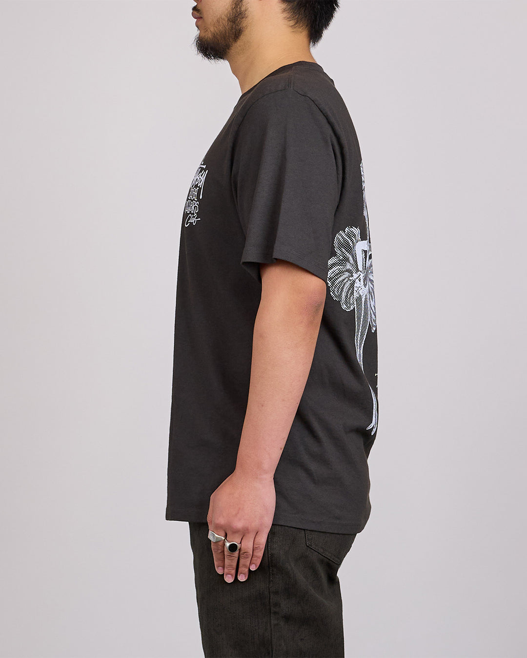 Stussy High Rollers Pigment Dyed T-Shirt Faded Black