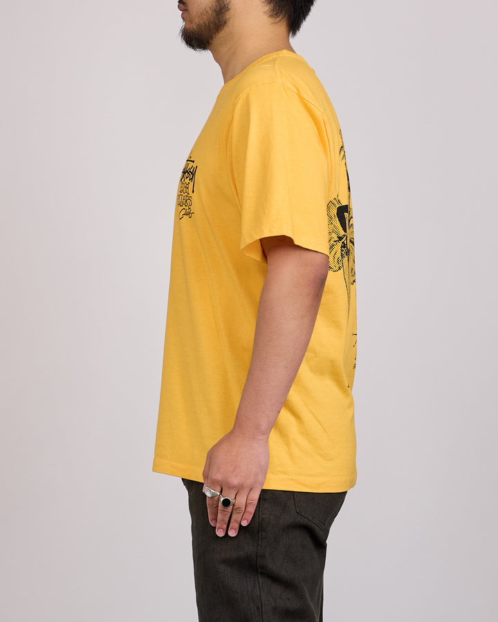 Stussy High Rollers Pigment Dyed T-Shirt Marigold