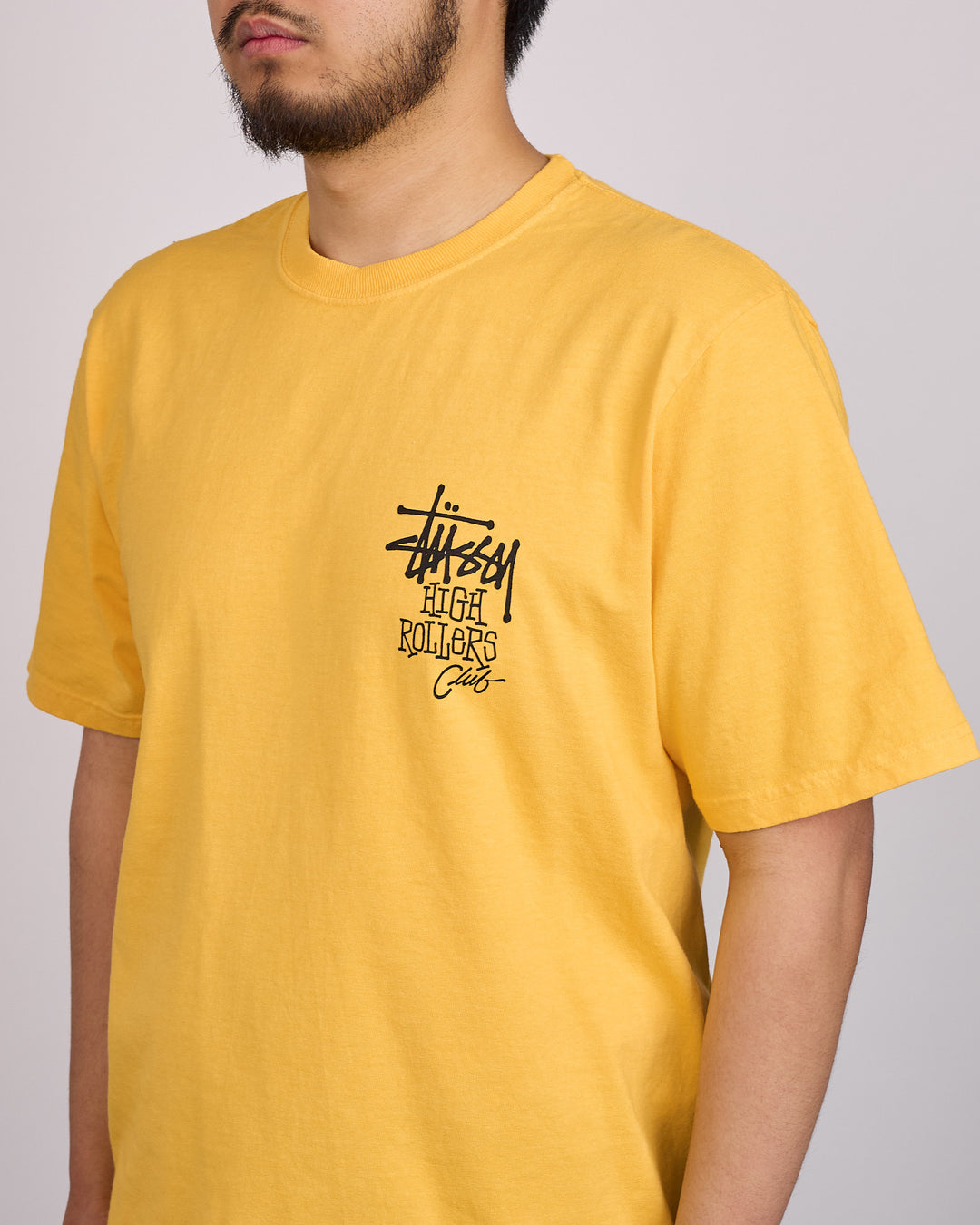 Stussy High Rollers Pigment Dyed T-Shirt Marigold