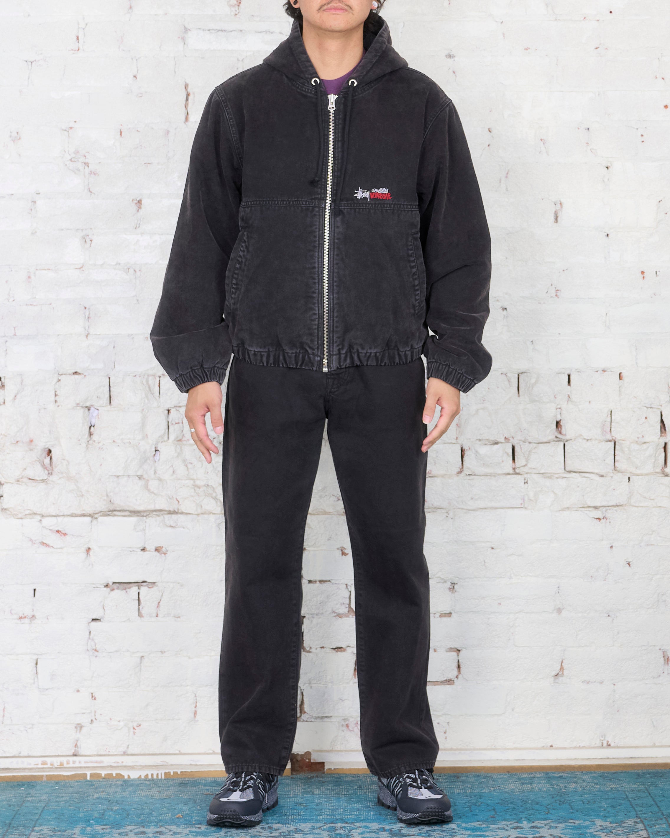 Stussy Insulated Canvas Work Jacket Black – LESS 17