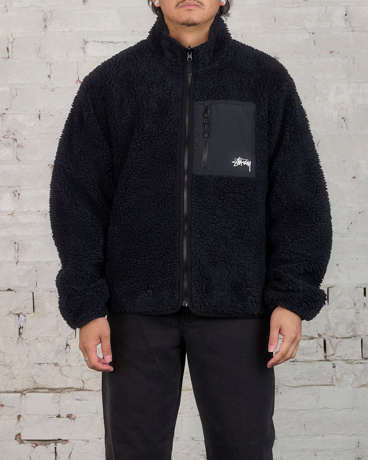 Stussy Sherpa Reversible Jacket Black