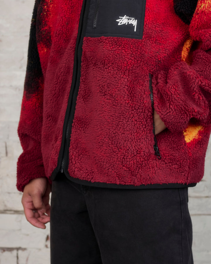 Stussy Sherpa Reversible Jacket Lava