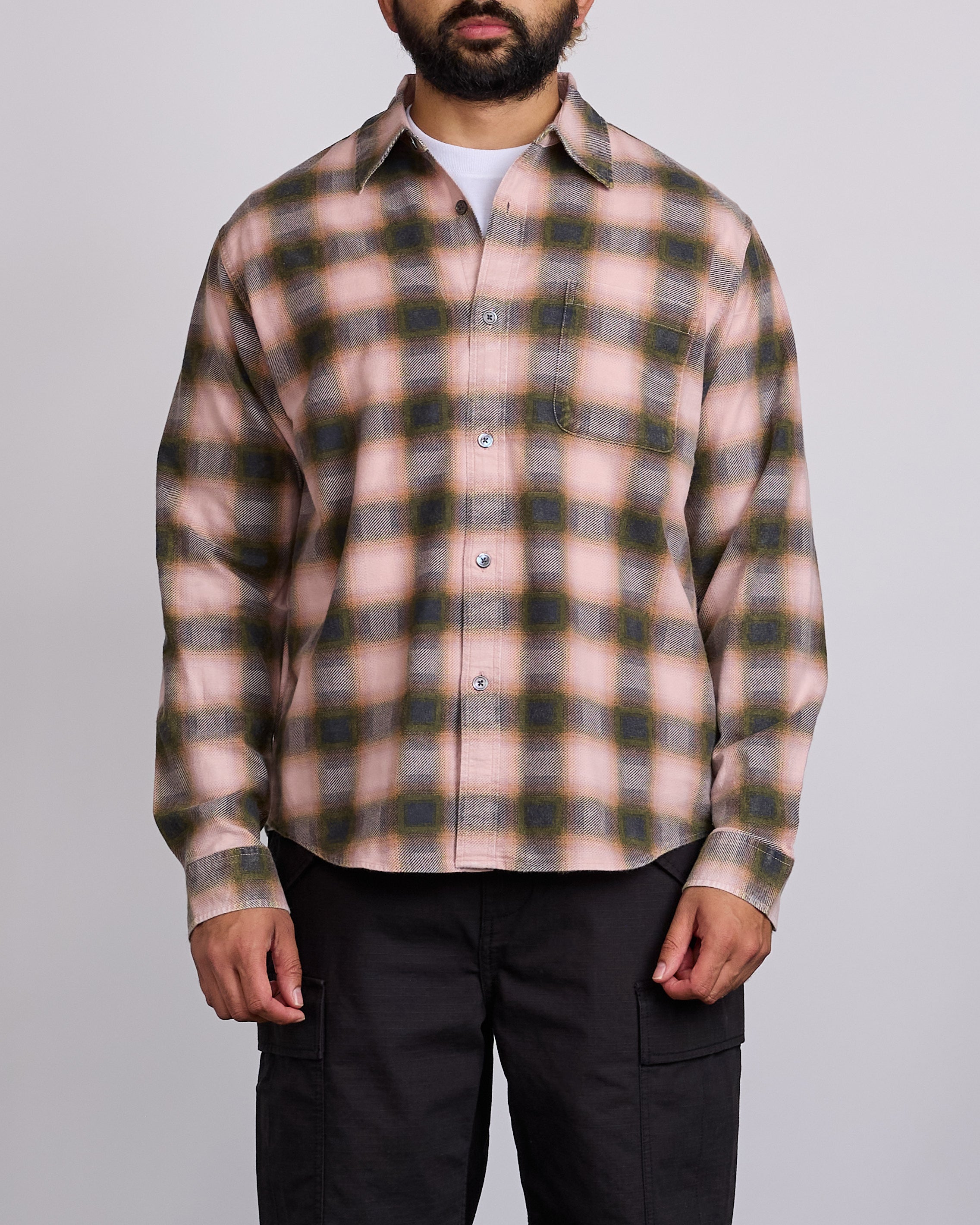 Stussy June Plaid Button Shirt Rose – LESS 17 Stussy June Plaid Button Shirt Rose – LESS 17