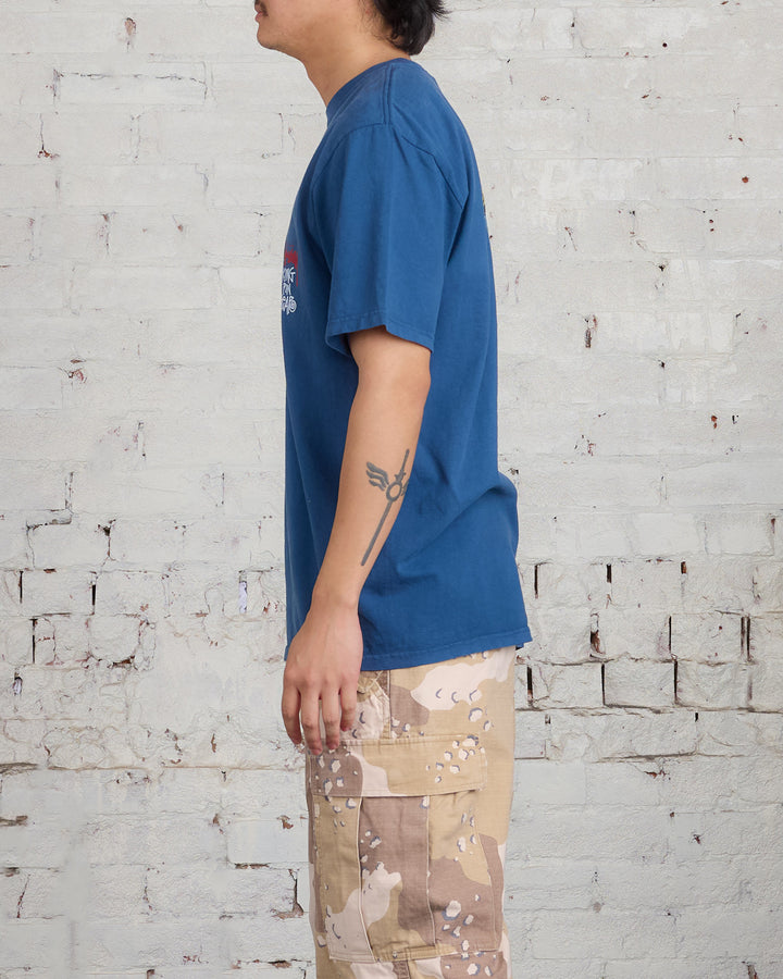 Stussy Kingpin Pigment Dyed T-Shirt Navy