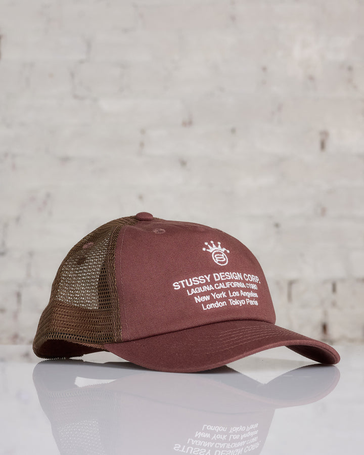 Stussy LP Design Corp Trucker Cap Brown