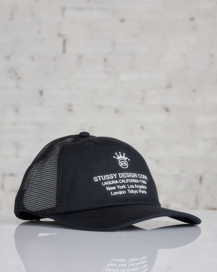 Stussy LP Design Corp Trucker Cap Black