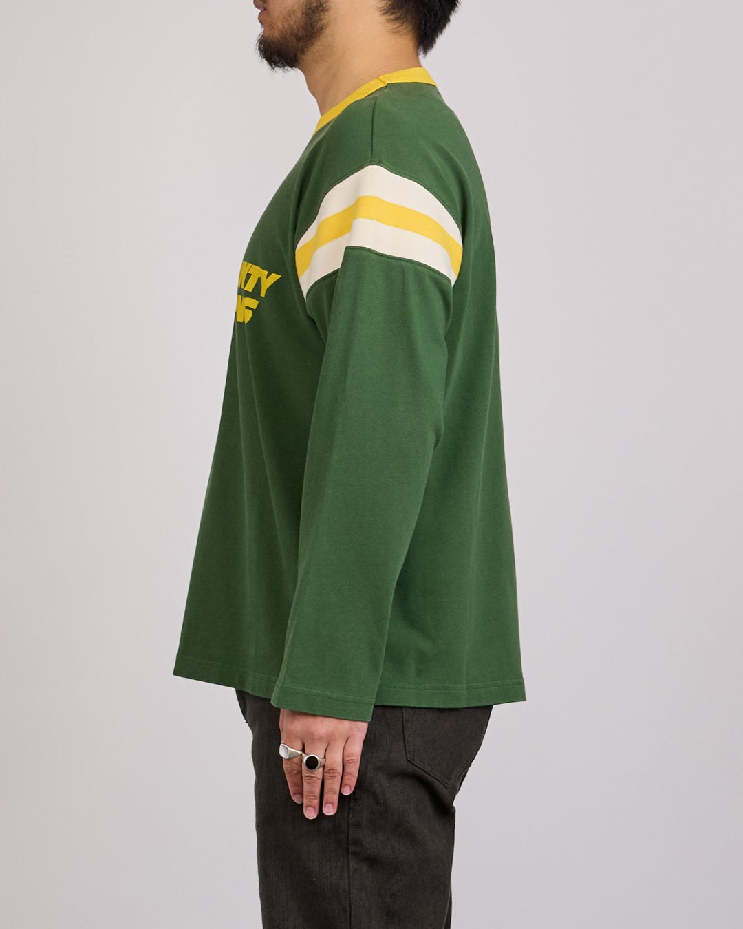 Stussy LS Ringer T-Shirt Green