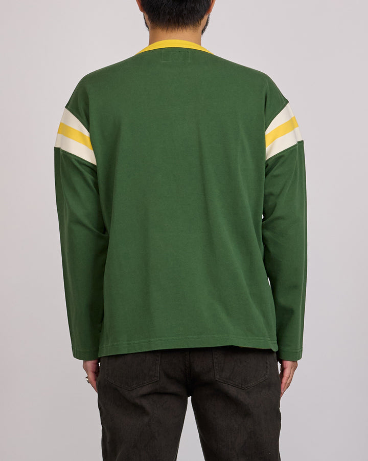Stussy LS Ringer T-Shirt Green