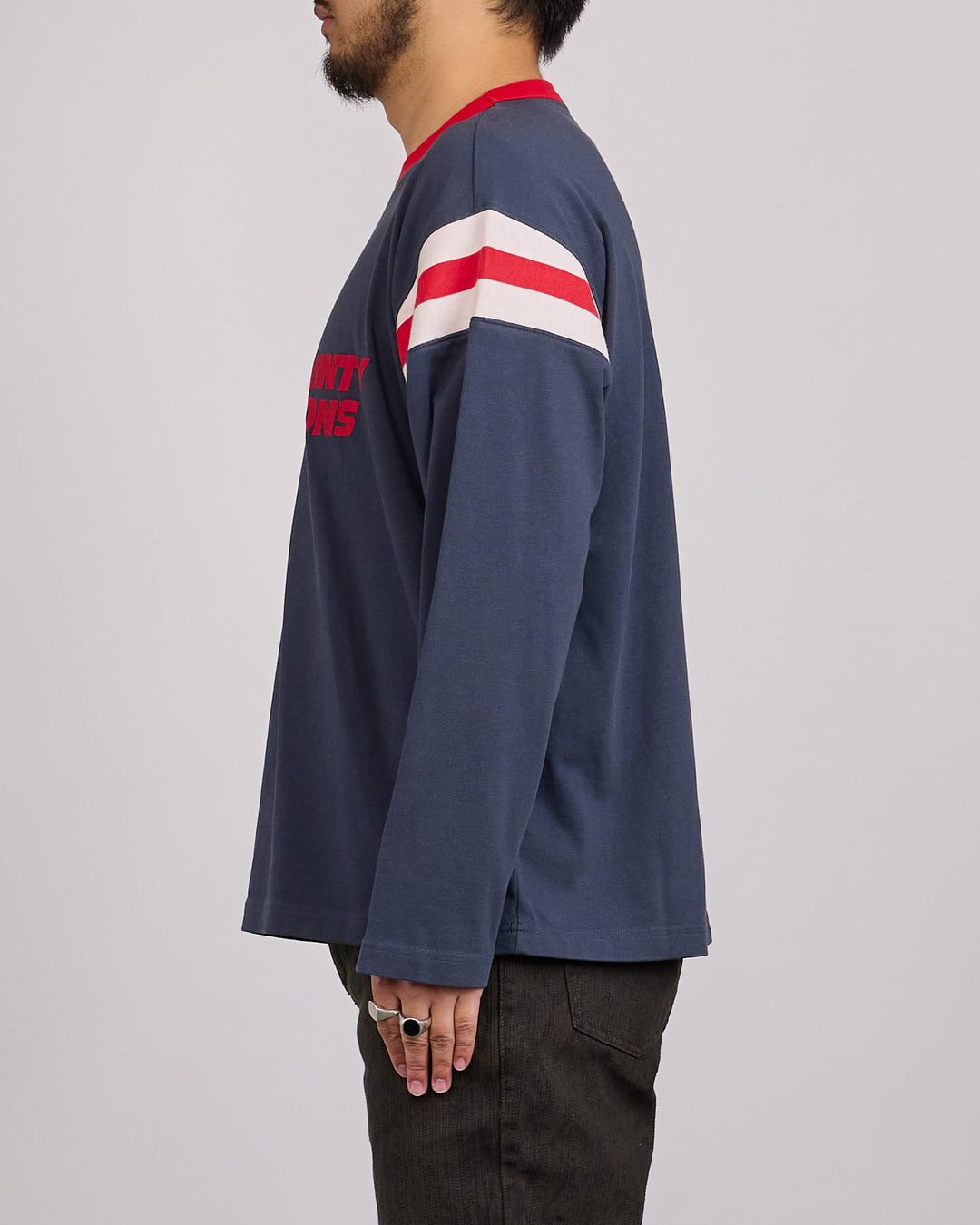 Stussy LS Ringer T-Shirt Ink