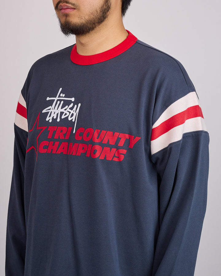 Stussy LS Ringer T-Shirt Ink