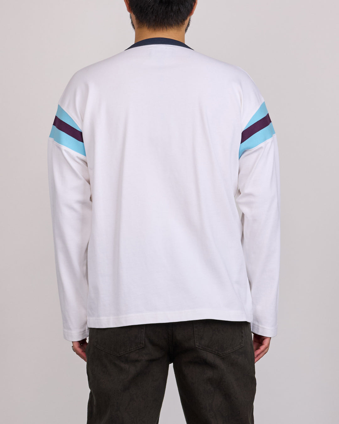 Stussy LS Ringer T-Shirt White