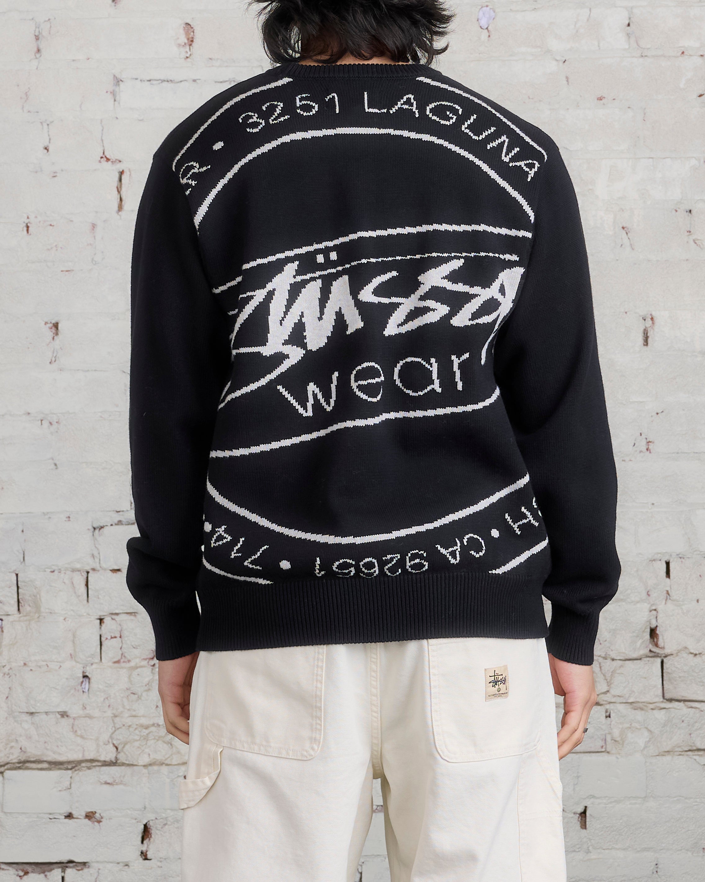 Stussy Laguna Icon Knit Sweater Black