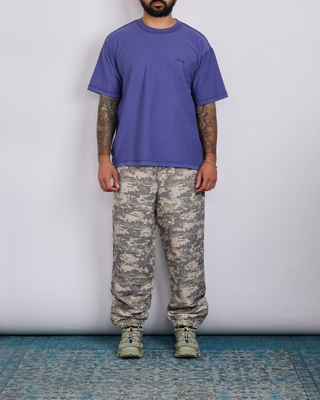 Stussy Lazy T-Shirt Vintage Navy