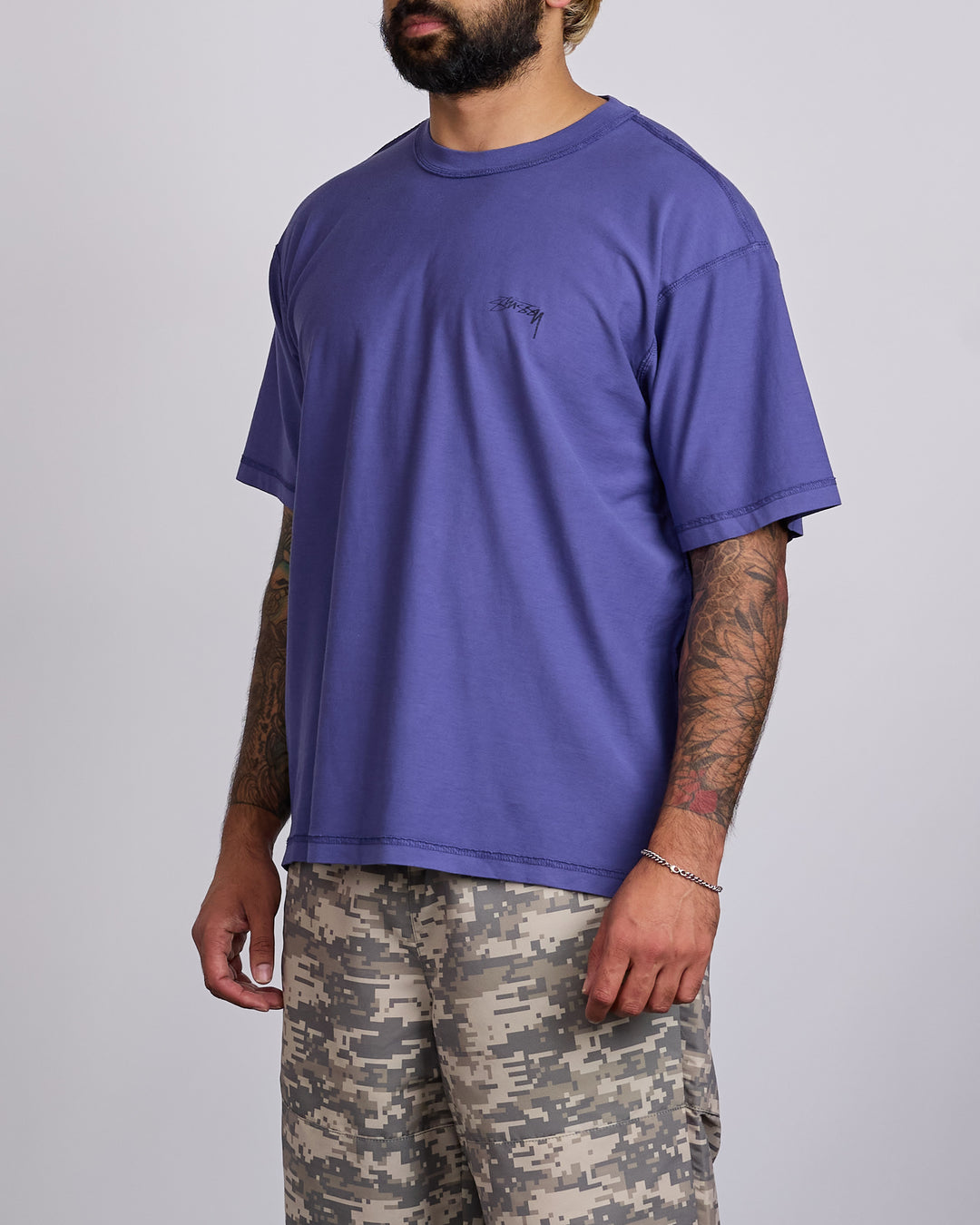 Stussy Lazy T-Shirt Vintage Navy