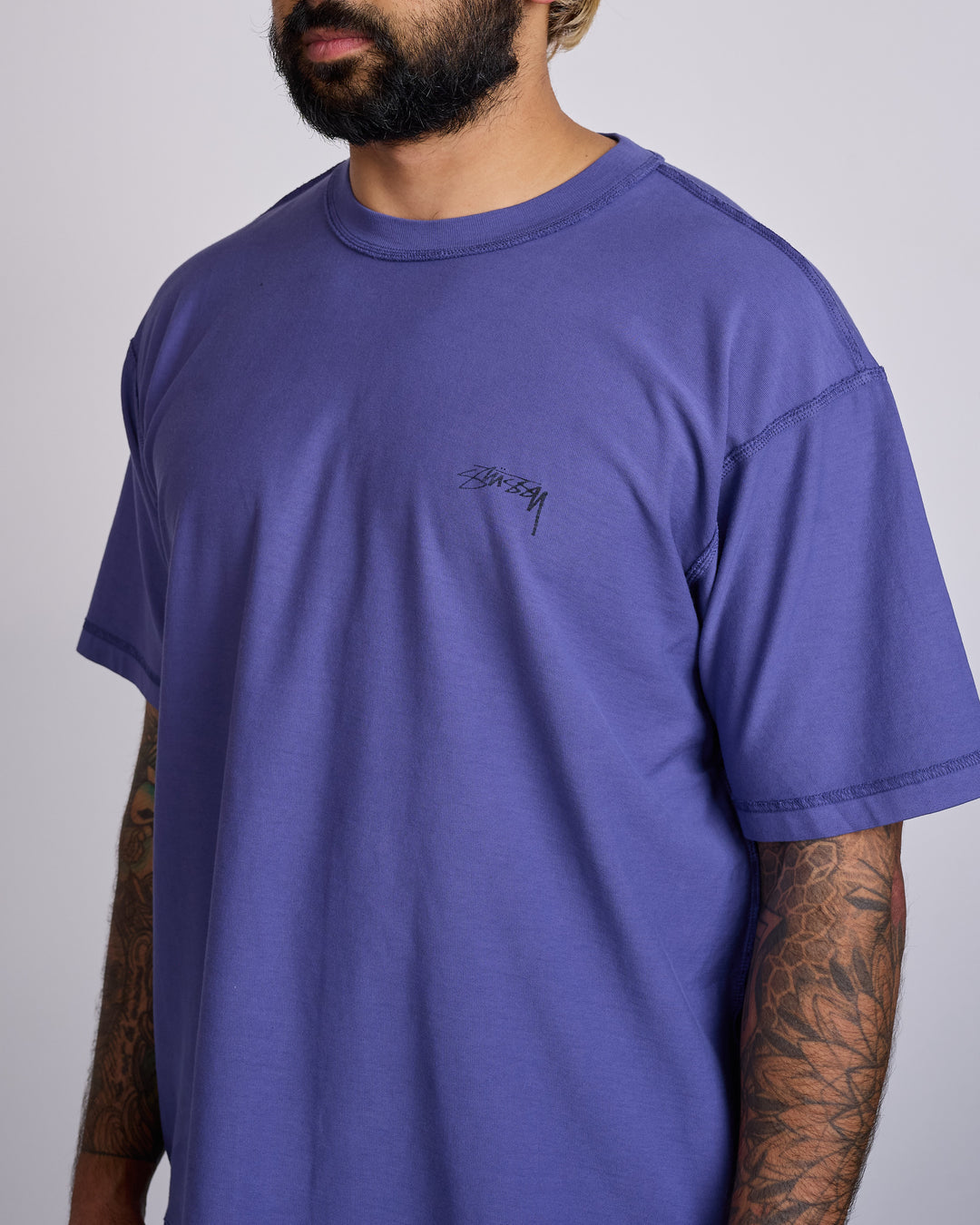 Stussy Lazy T-Shirt Vintage Navy