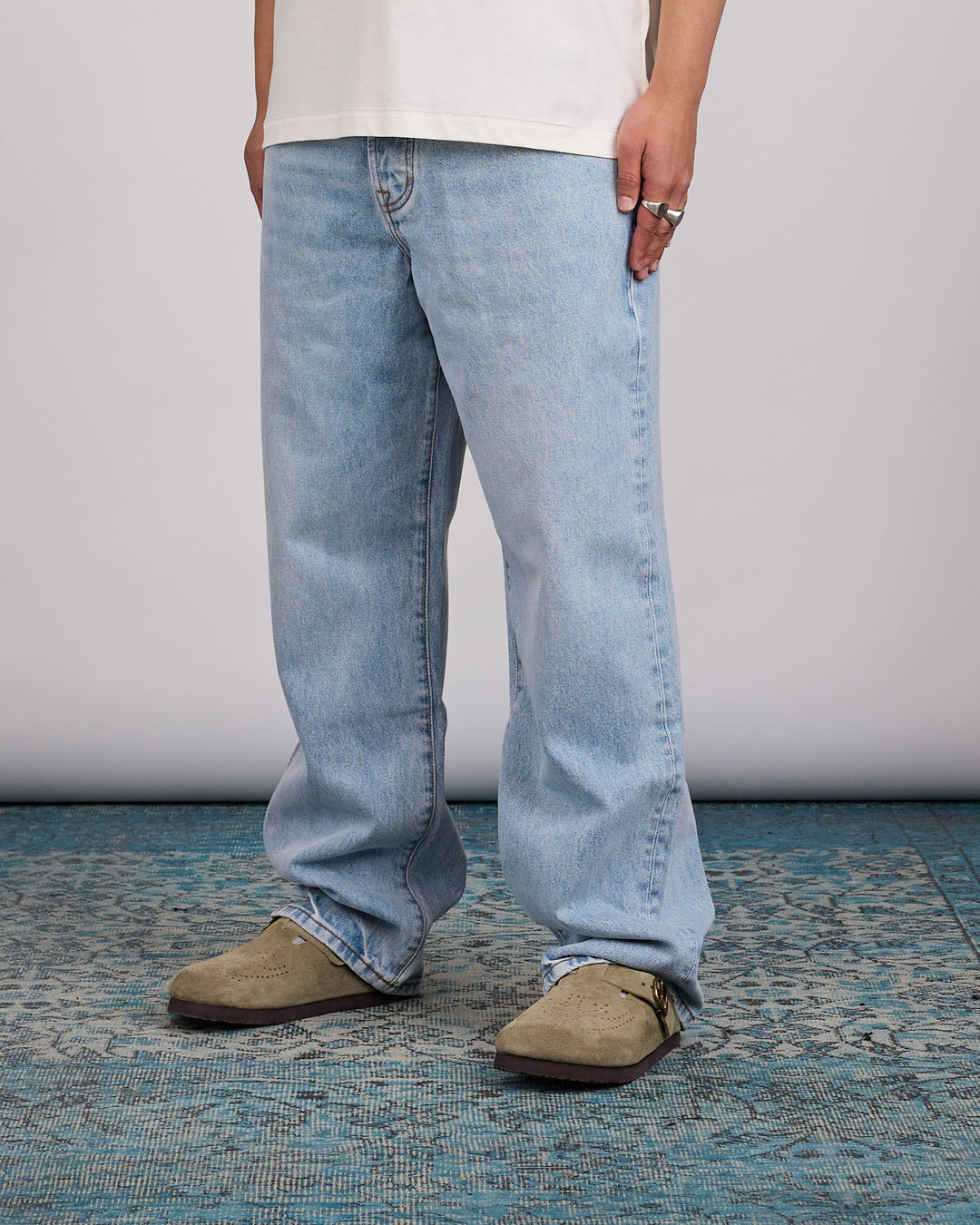 Stussy Big Ol Jean Denim Light Wash Indigo