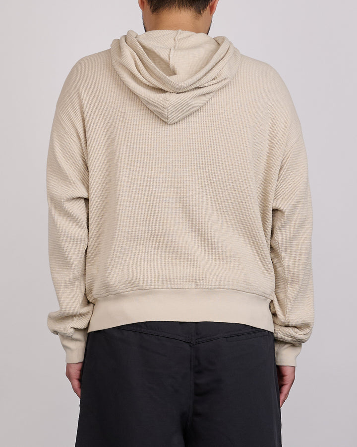 Stussy Light Weight Thermal Zip Hoodie Bone