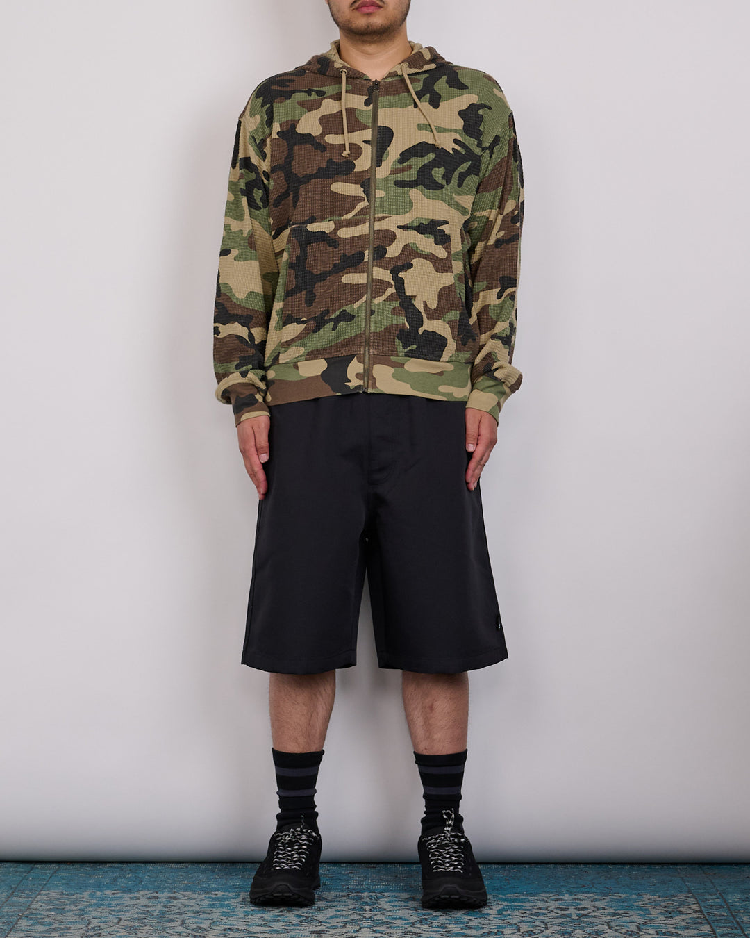 Stussy Light Weight Thermal Zip Hoodie Camo