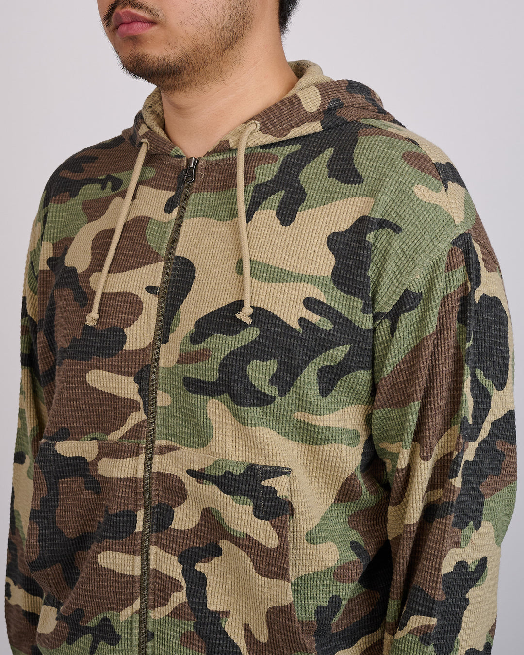 Stussy Light Weight Thermal Zip Hoodie Camo