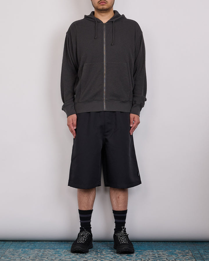 Stussy Light Weight Thermal Zip Hoodie Faded Black