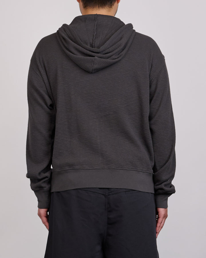 Stussy Light Weight Thermal Zip Hoodie Faded Black