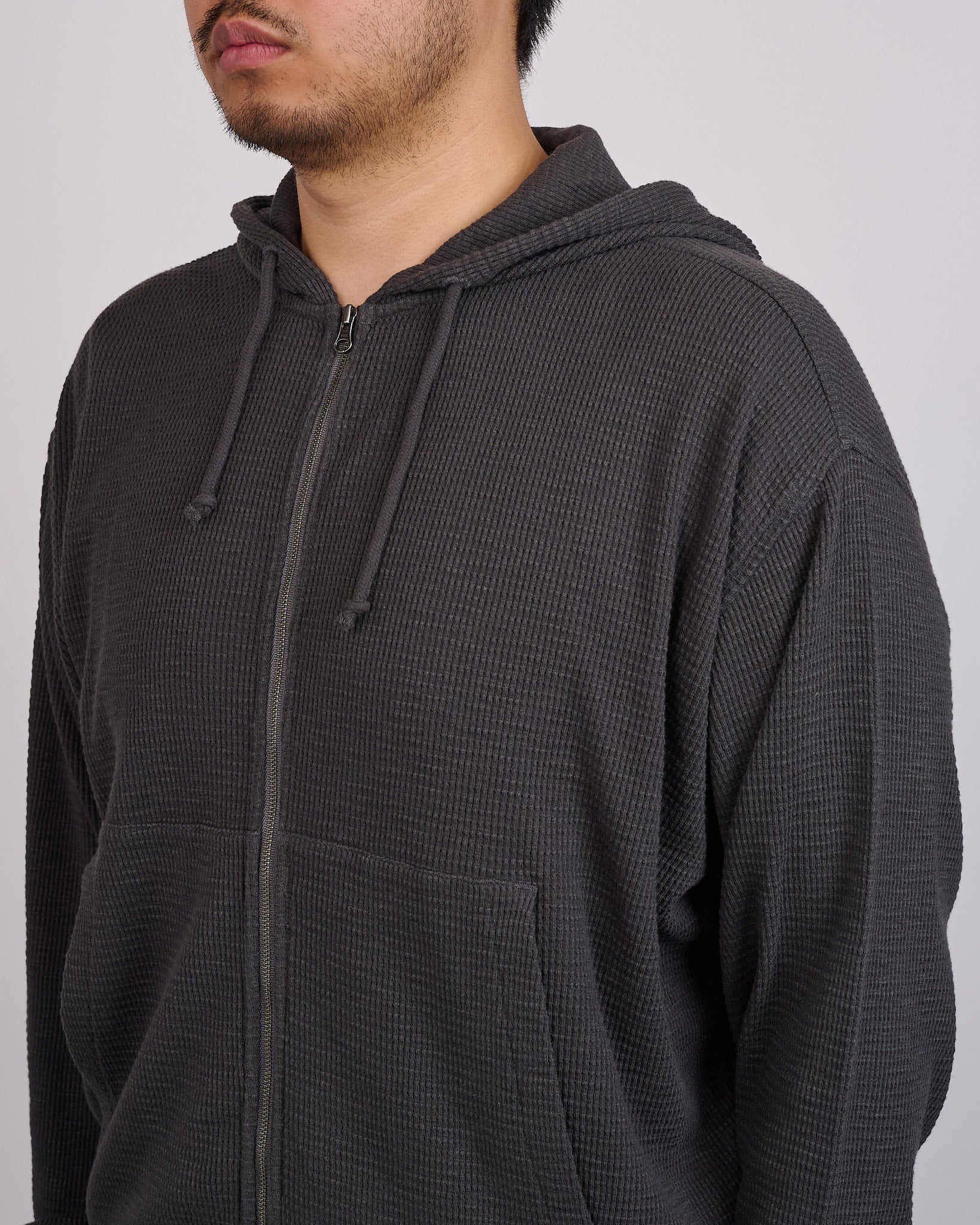 Stussy Light Weight Thermal Zip Hoodie Faded Black – LESS 17