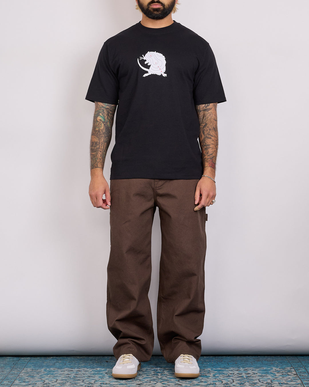 Stussy Long Range T-Shirt Black