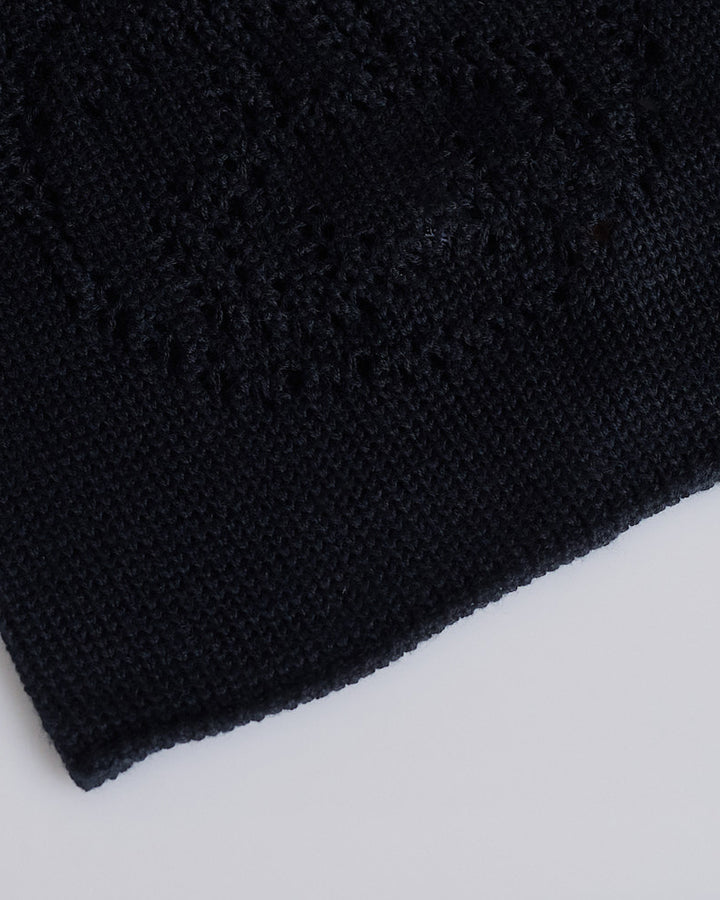 Stussy Loose Knit SS-Link Skullcap Beanie Black