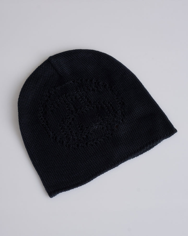 Stussy Loose Knit SS-Link Skullcap Beanie Black