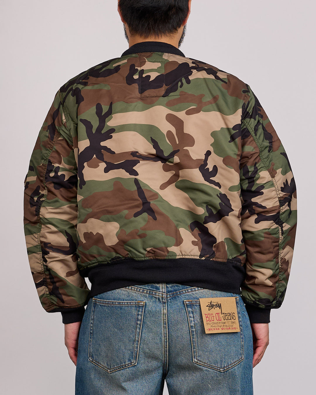 Stussy Ma-1 Bomber Jacket Woodland Camo