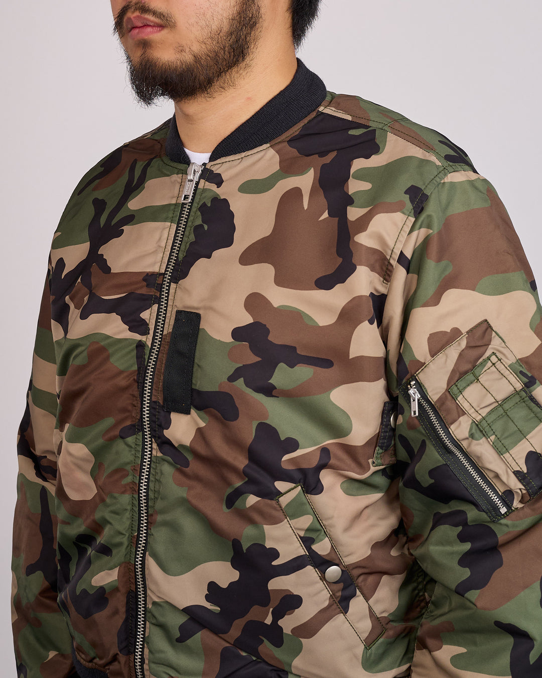 Stussy Ma-1 Bomber Jacket Woodland Camo