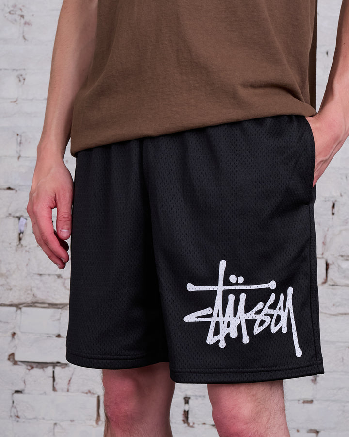 Stussy Mesh Short Big Basic Black/White