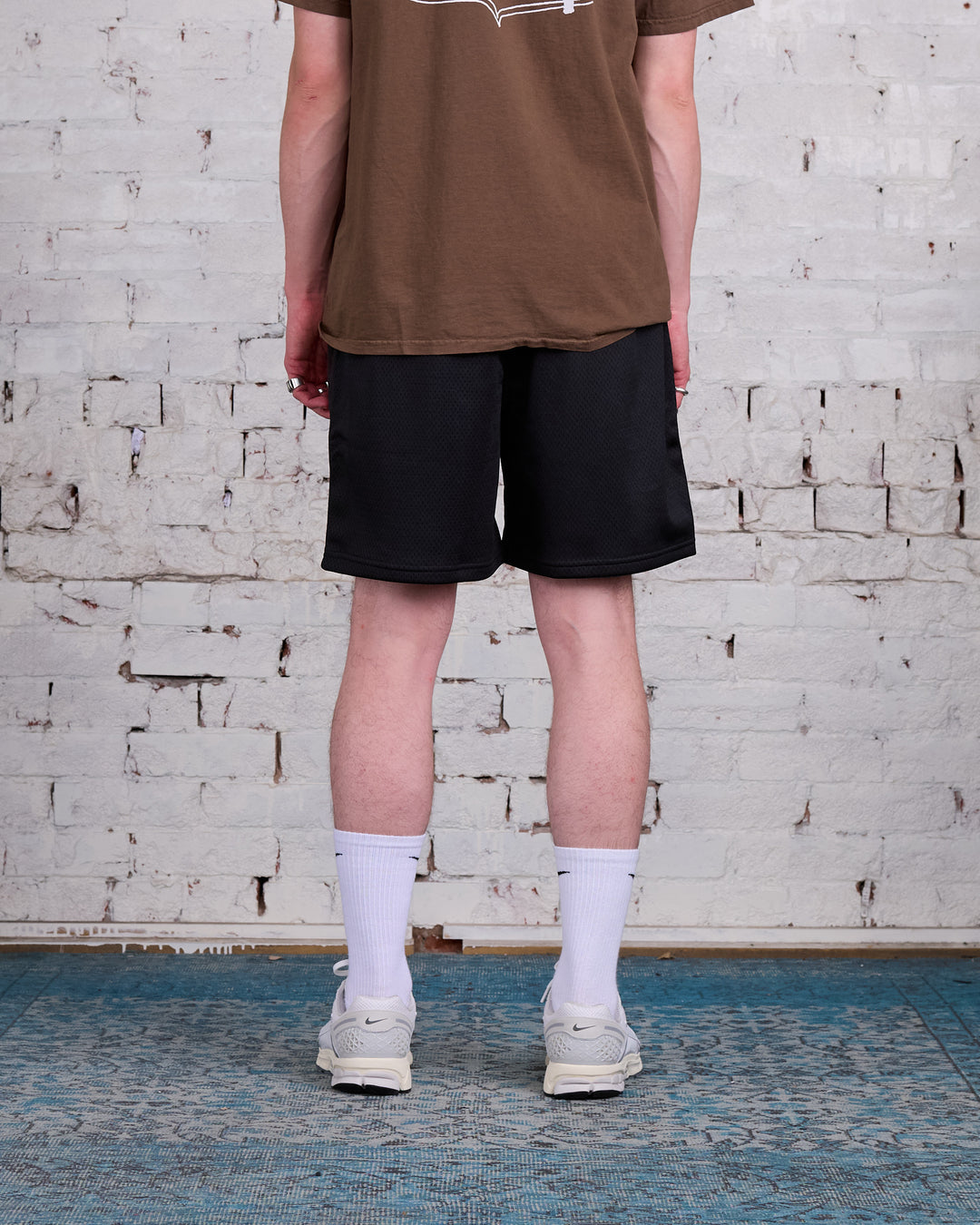 Stussy Mesh Short Big Basic Black/White