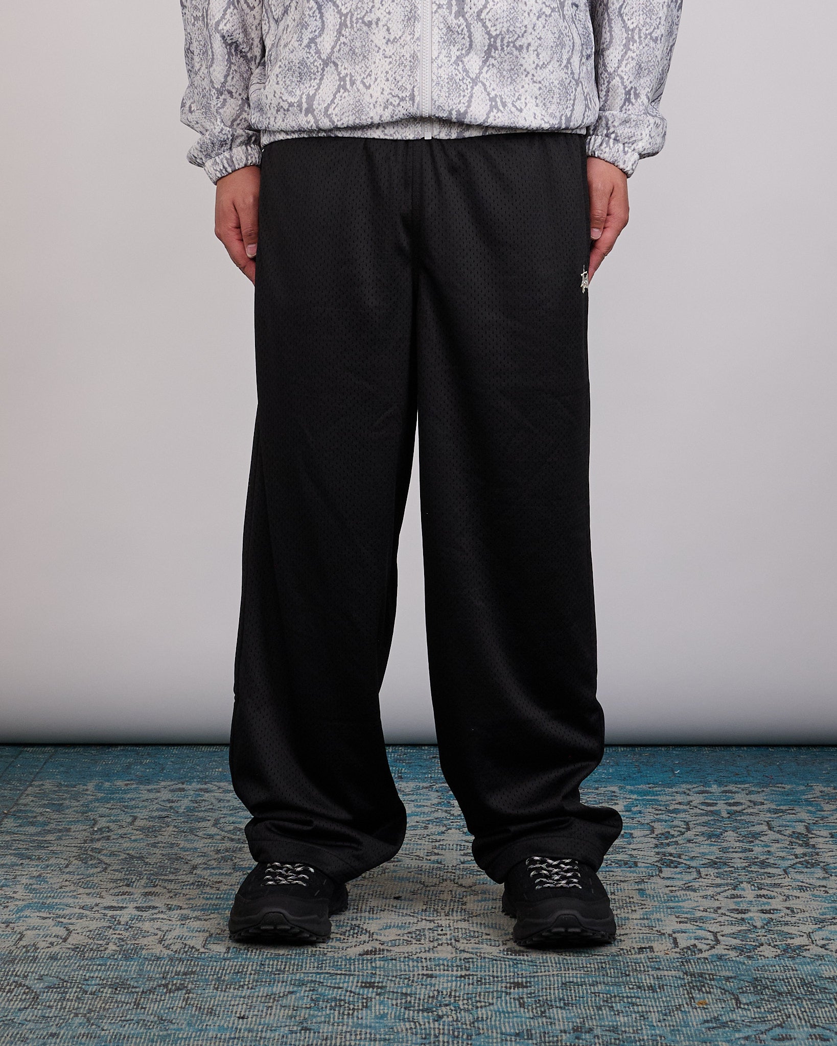 Stussy Mesh Track Pant Black – LESS 17