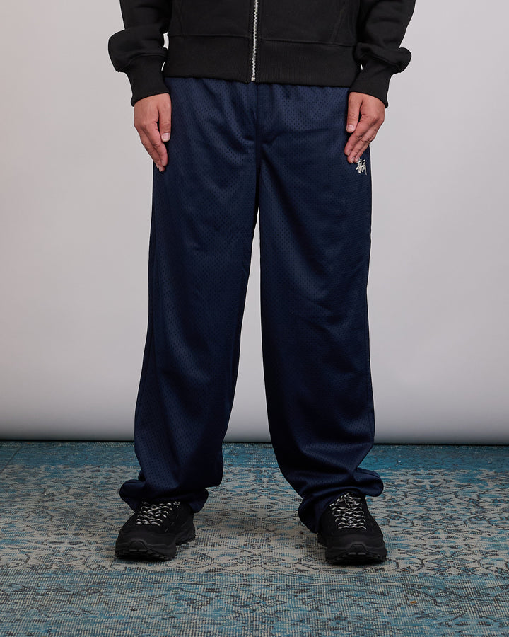 Stussy Mesh Track Pant Navy
